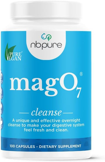 NBPure MagO7 – Natural Colon Cleanse, Constipation & Bloating Support – 100 Capsules