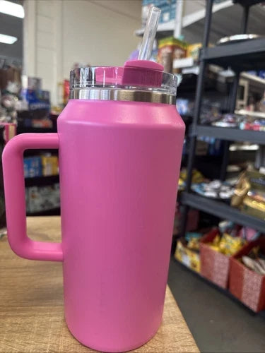Stanley 40oz Flamingo Pink Tumbler Stainless Steel H2.0 FlowState Quencher